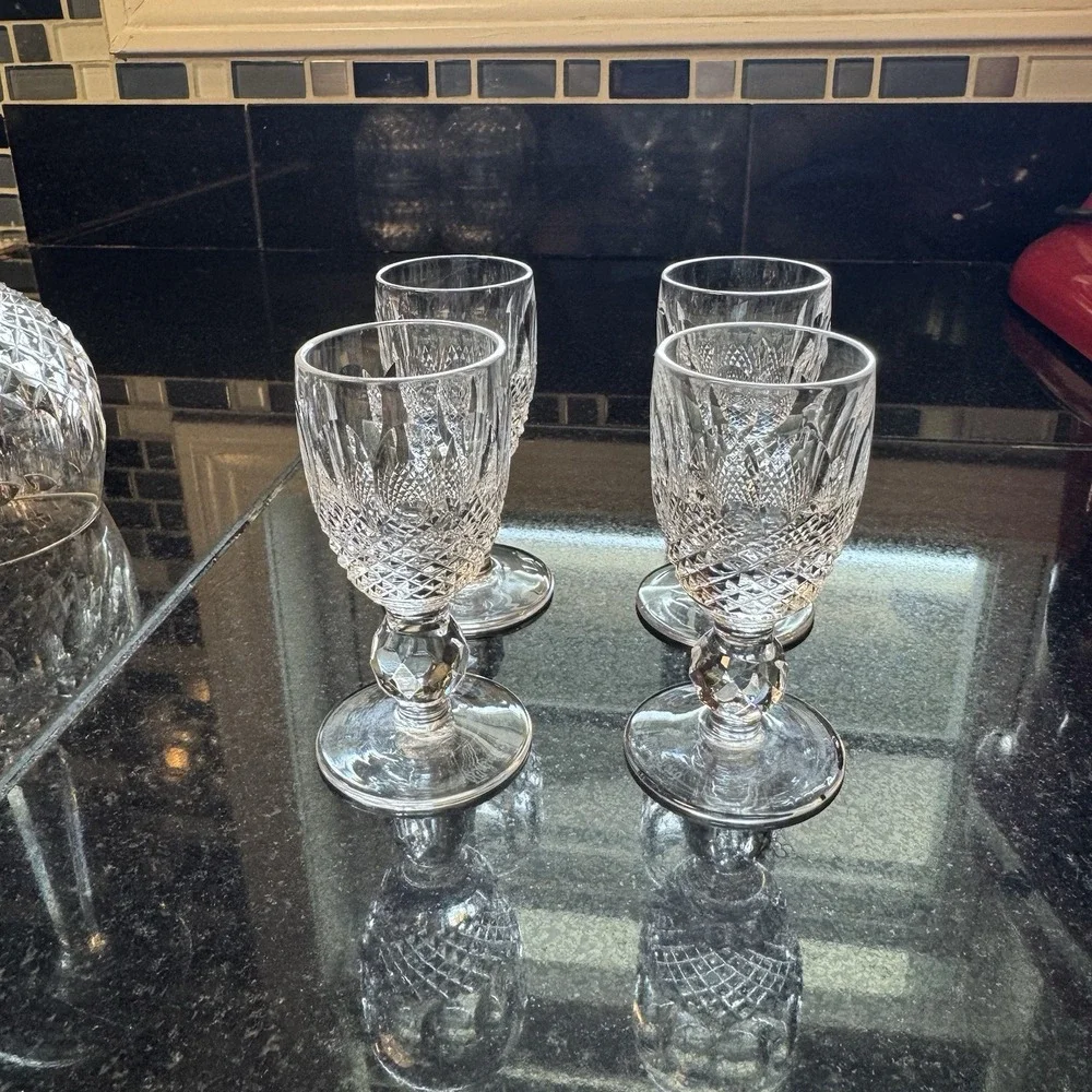 WATERFORD CRYSTAL COLLEEN SHORT‎ SHERRY GLASSES 2oz 4-1/4